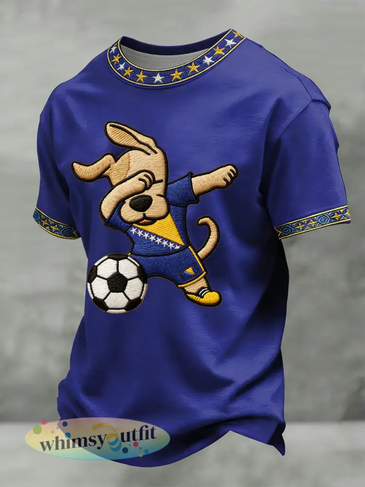 Bosnië ZMAJEVI Voetballiefhebbers heren T-shirt met korte mouwen - als foto / S