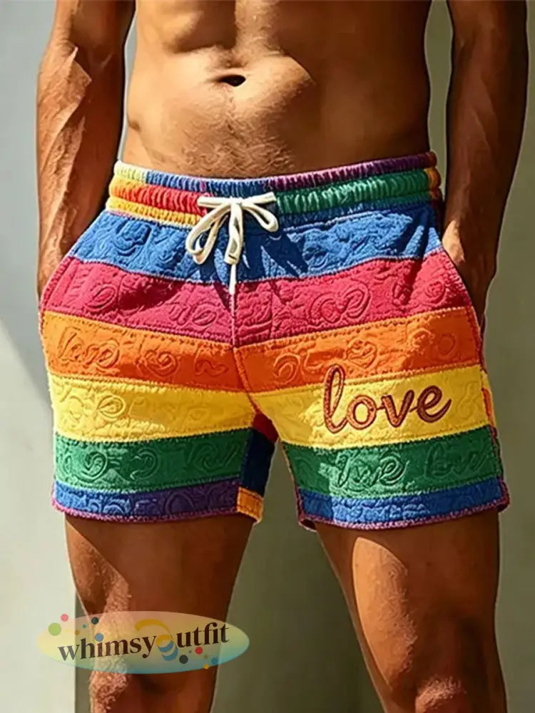 Casual korte broeken met print voor Mannen in de Maand van de Pride - als foto / S