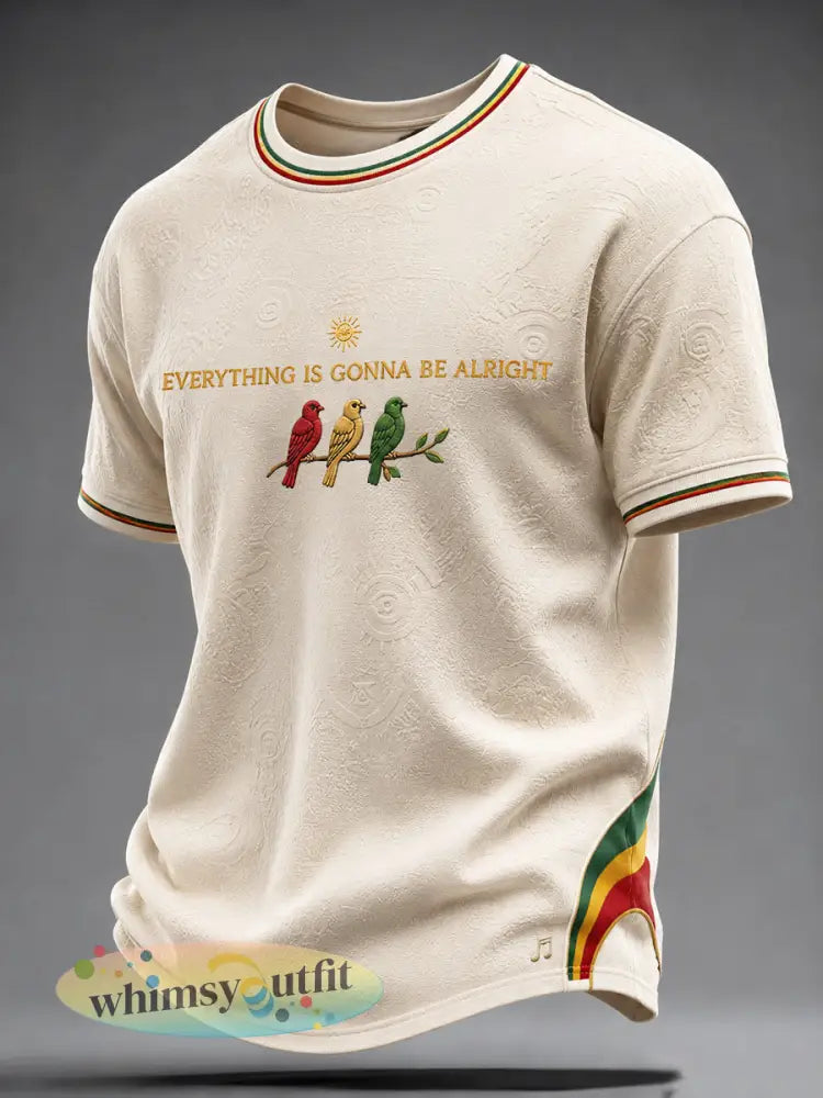 Casual T-shirt voor Retro Reggae Fans - als foto / S