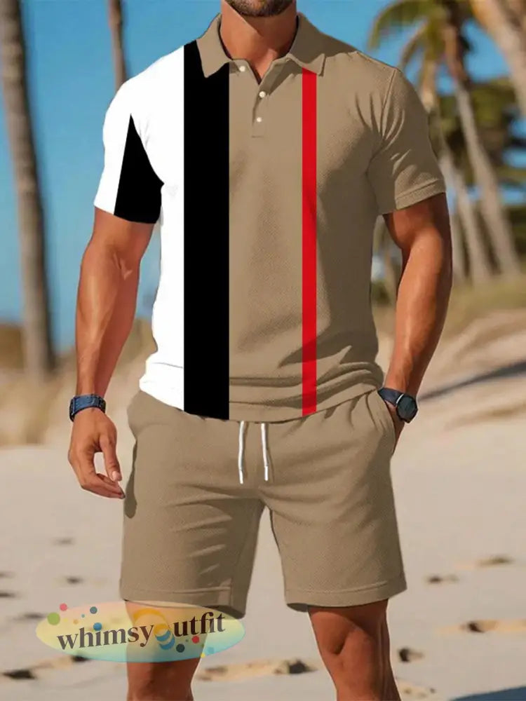 Casual zakelijke poloset met korte mouwen voor heren - als foto / S