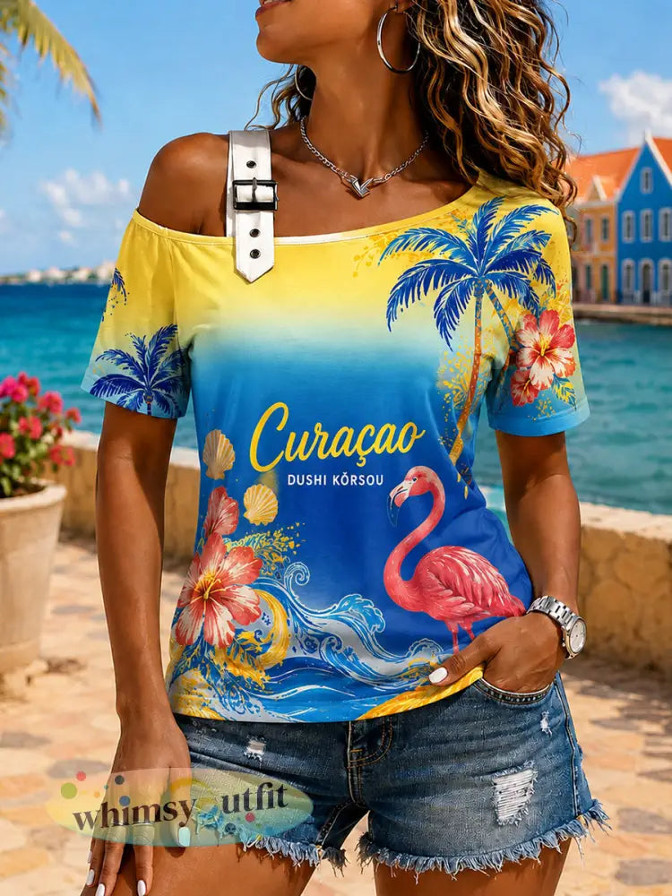 Dames-Isolatiefoto Korte mouwen Camisole topje - A / S