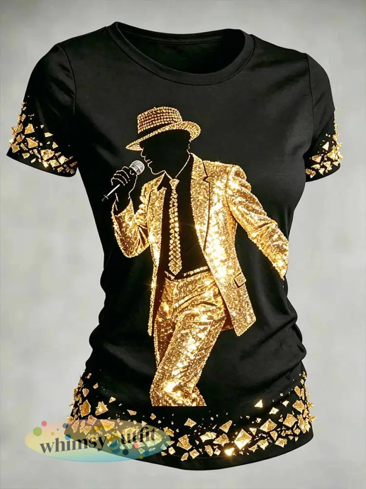 Dames vintage herdenkings-T-shirt met opdruk van de - als foto / S