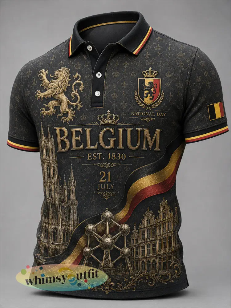 Gepersonaliseerd poloshirt met korte mouwen voor de Nationale Dag van de Mannen - A / S