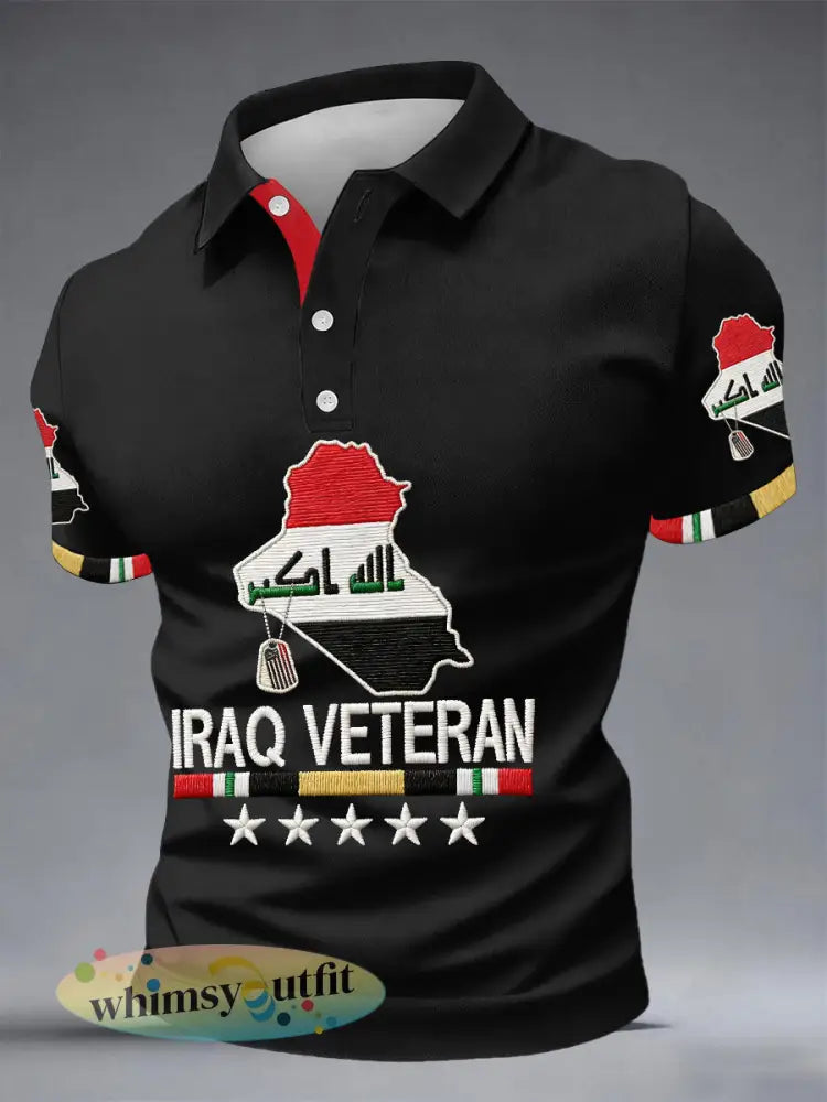 Heren Irak voetbalshirts - Zwart / S