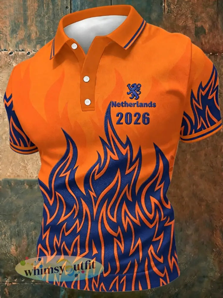 Heren NEDERLAND 2026 voetbalpolo - Sinaasappel / S
