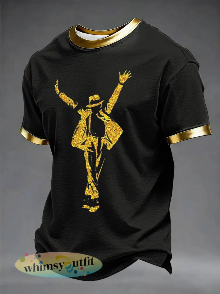 Heren T-shirt met korte mouwen - Zwart / S
