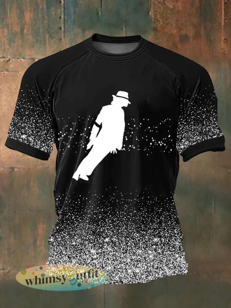 Heren T-shirt met korte mouwen - Zwart / S