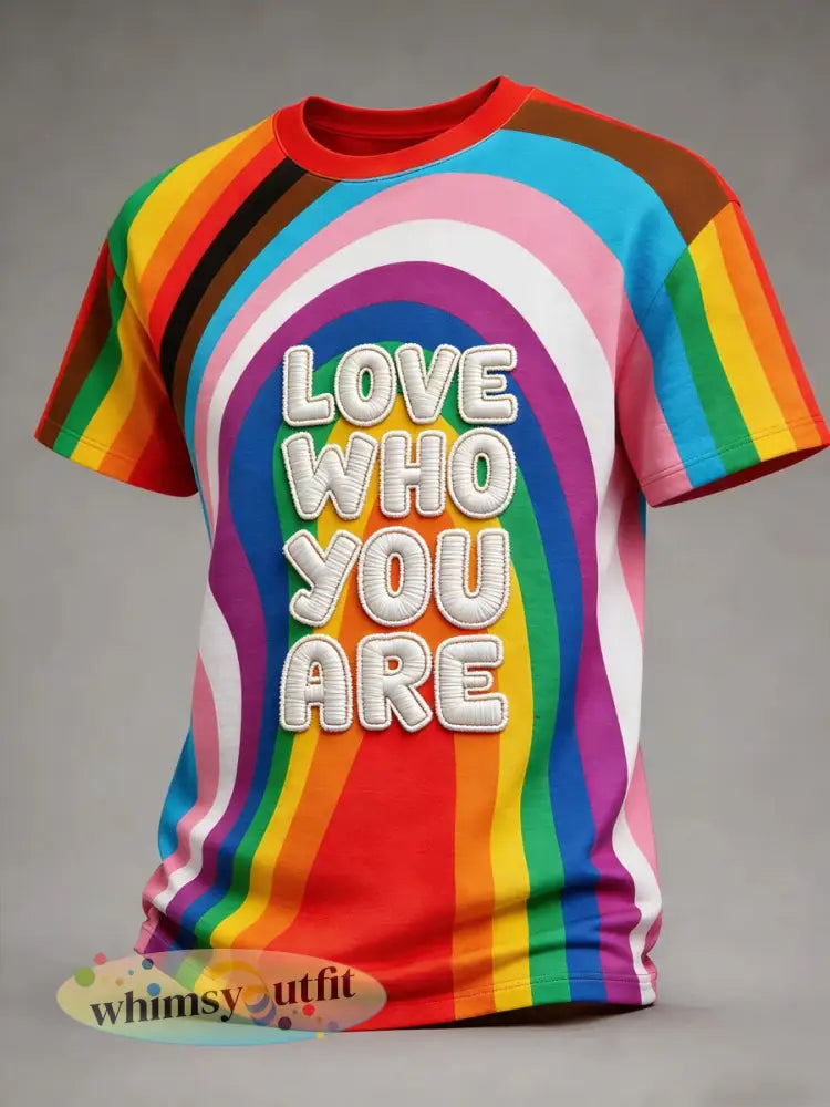 Heren T-shirt met opdruk voor Pride-maand - als foto / S