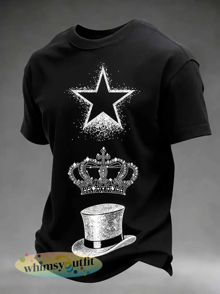 Heren vintage herdenkings-T-shirt met print van de - als foto / S