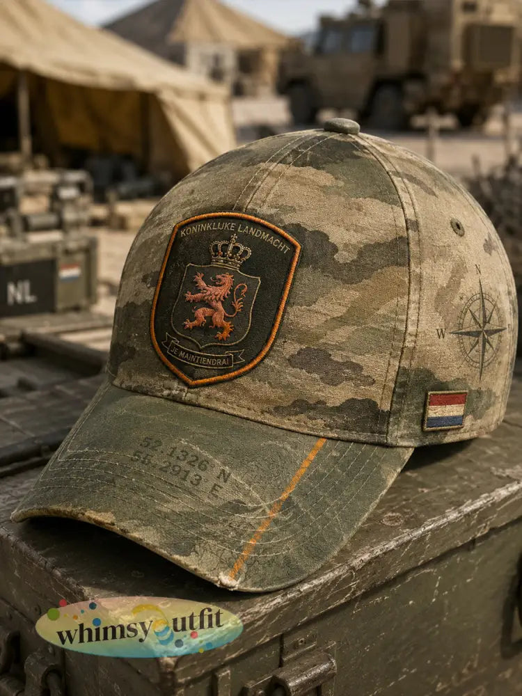 Herenhoed met militaire print - A / ÉÉN