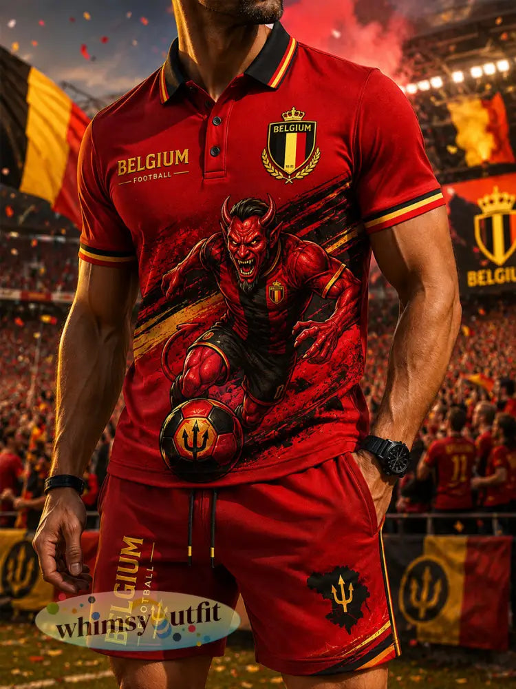 Herenvoetbalshirt met korte mouwen en korte mouwen - A / S