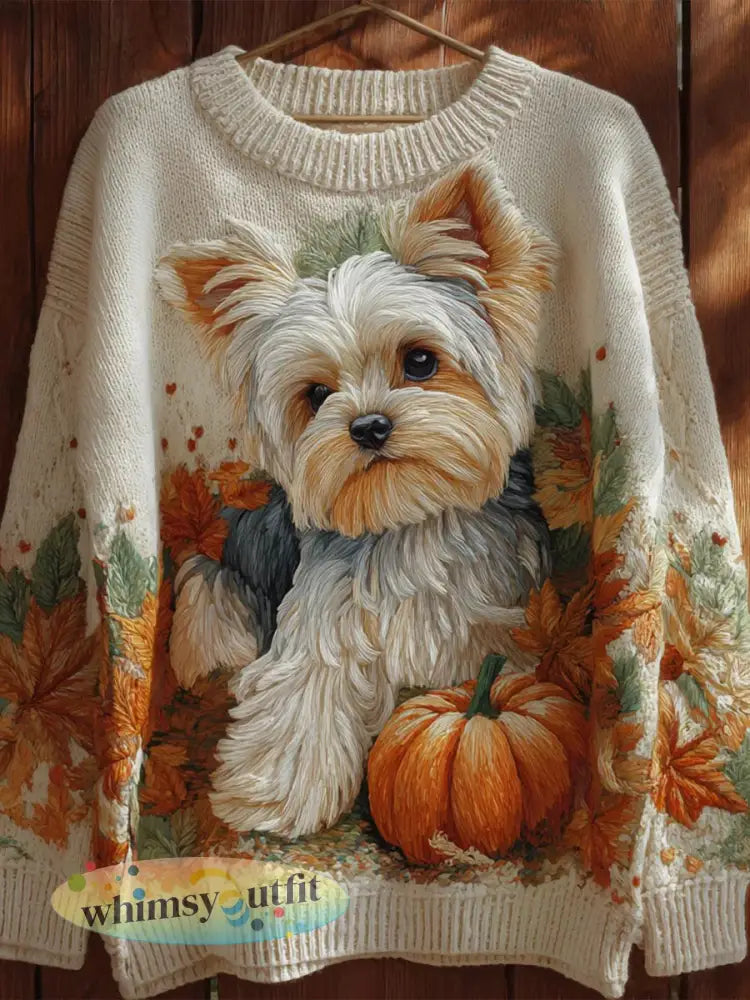 Herfstjas met kunstprint voor dames - Wit / S