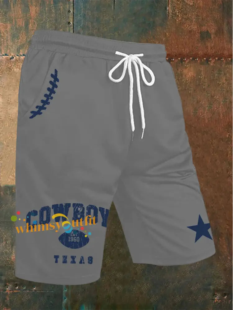 Men’s American Football Shorts Gray / S