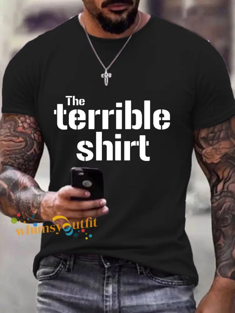 Men’s American Football T Shirt Black / S
