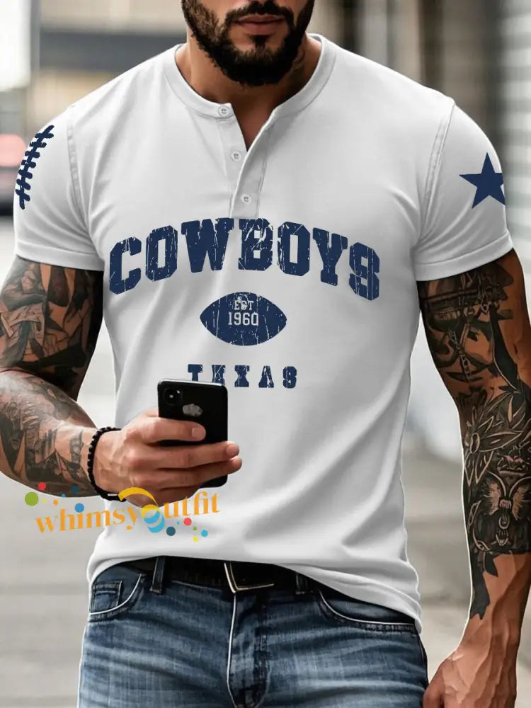 Men’s American Football T Shirt White / S
