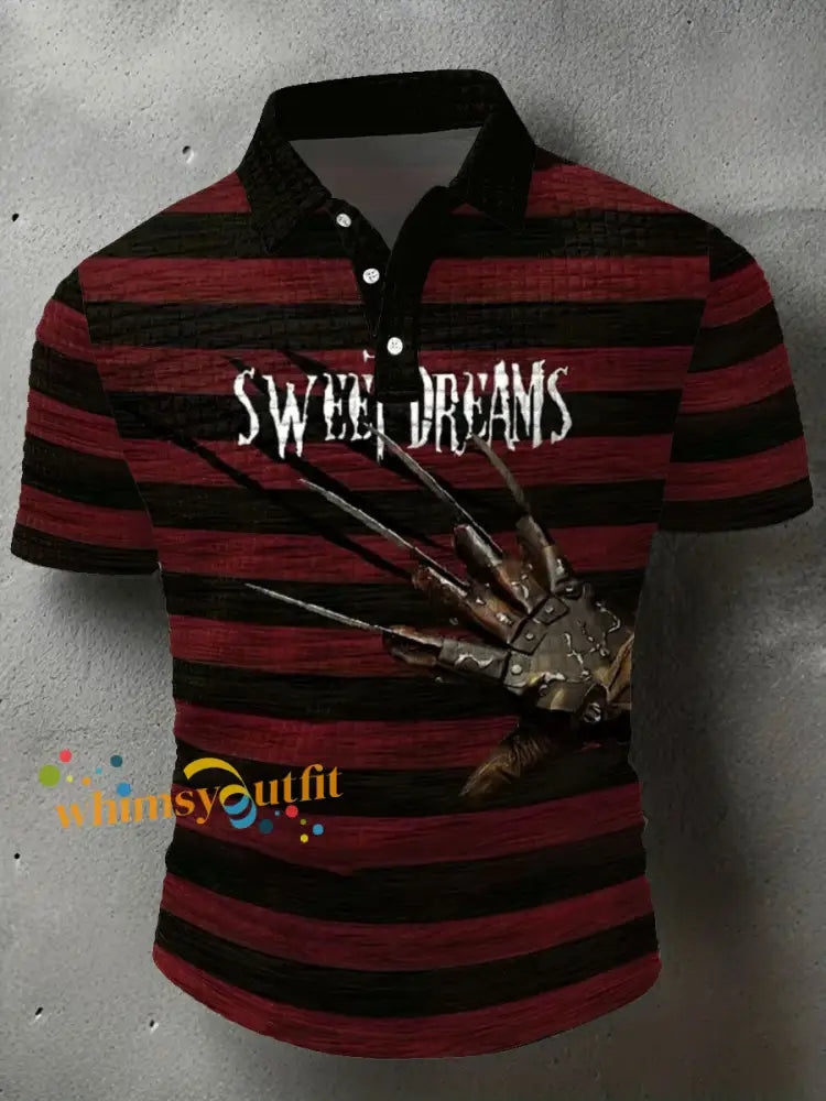 Men’s Halloween Horror Nightmare Printed Casual Tops