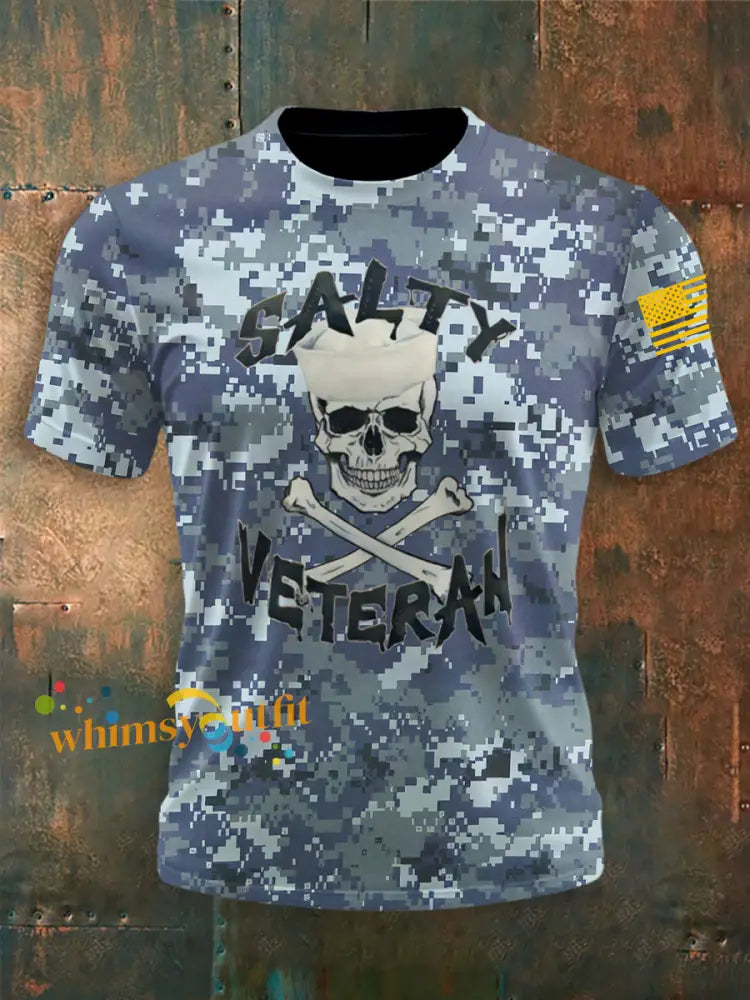 Men’s Navy 250th Anniversary Crew Neck T-shirt As picture / S