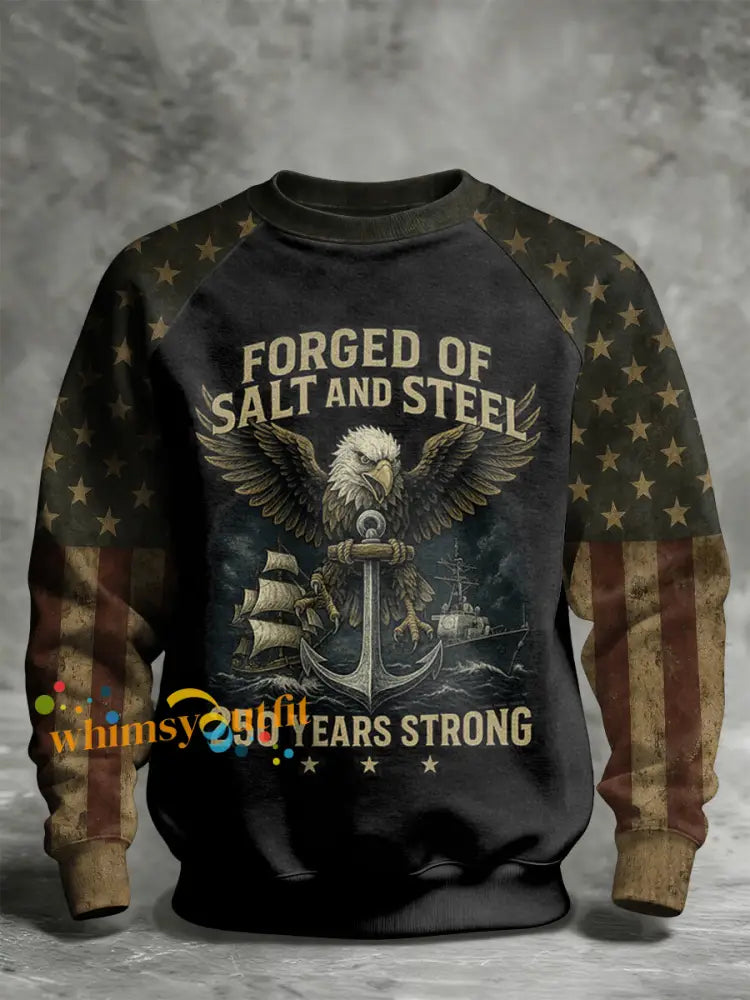 Men’s Navy 250th Anniversary Printed Casual Sweatshirt As picture / S