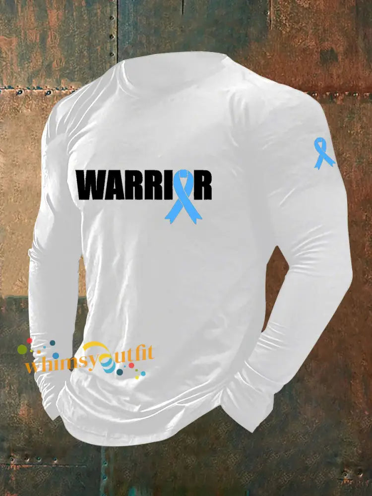 Men’s Prostate Cancer Awareness Print Casual T Shirt White / S
