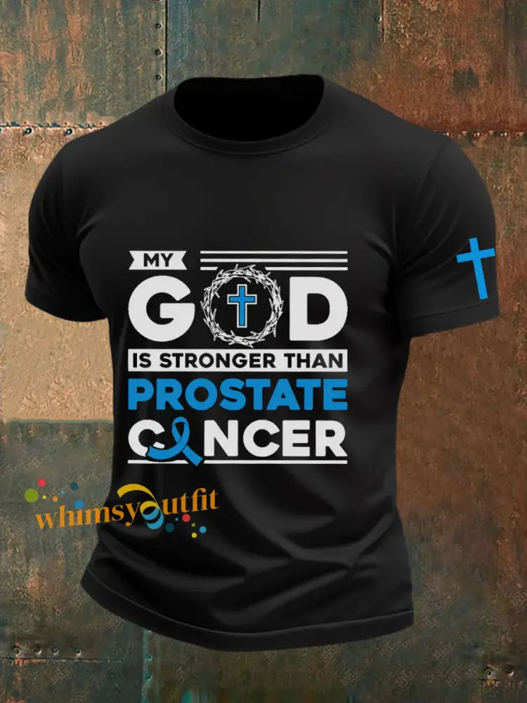 Men’s Prostate Cancer Awareness T Shirt Black / S