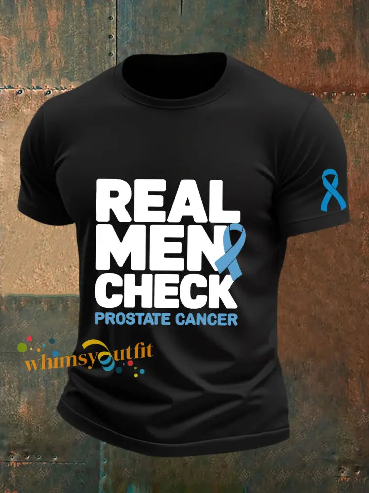 Men’s Prostate Cancer Awareness T Shirt Black / S