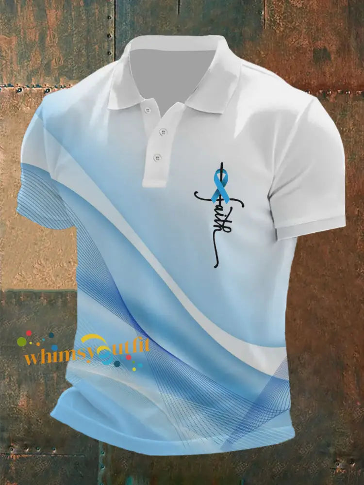 Men’s Prostate Cancer Awareness T Shirt Light Blue / S