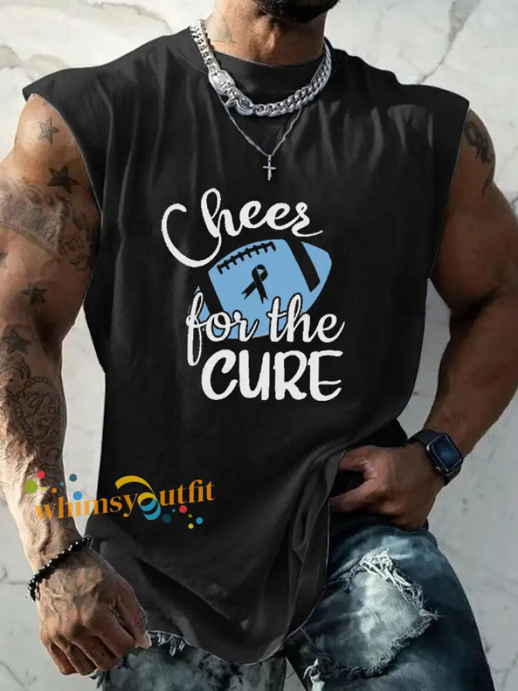 Men’s Prostate Cancer Awareness Vest Black / S