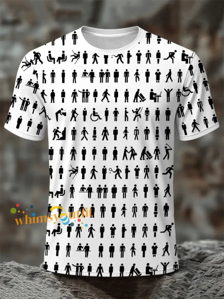 men’s prostate cancer male body figure t shirts White / S