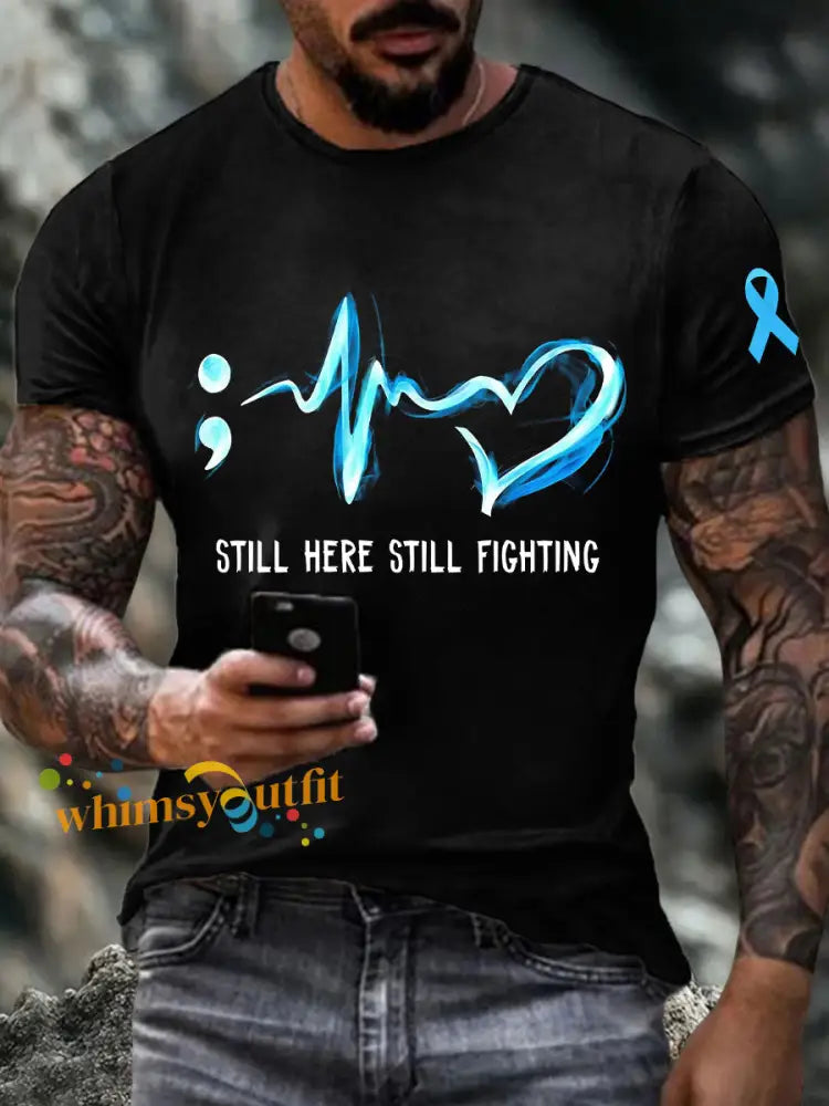 Men’s Prostate Cancer T Shirts Black / S