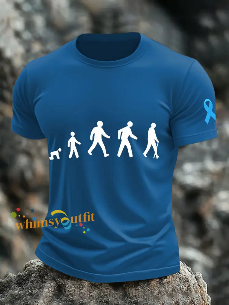 Men’s Victory Over Prostate Cancer T shirts Blue / S