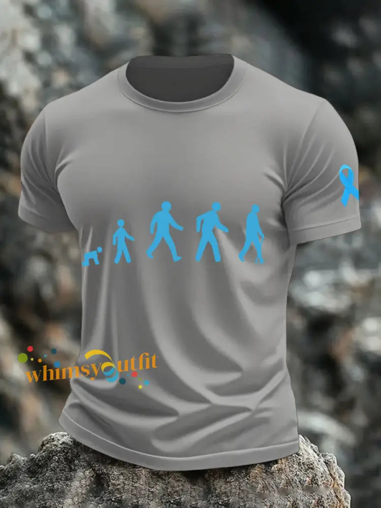 Men’s Victory Over Prostate Cancer T shirts Light Gray / S