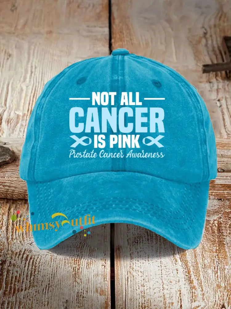 Prostate Cancer Awareness Print Casual Unisex Hat Sky Blue / ONE