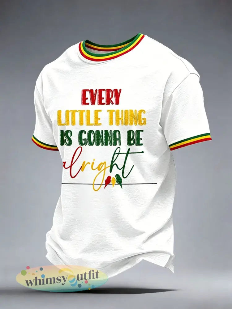 Reggae muziek kunst print heren T-shirt - Wit / S