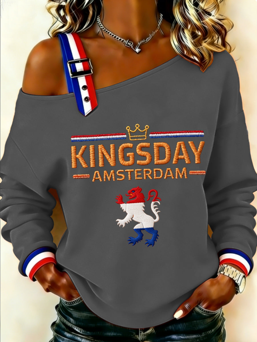 Dames Konings Dag Sweatshirt