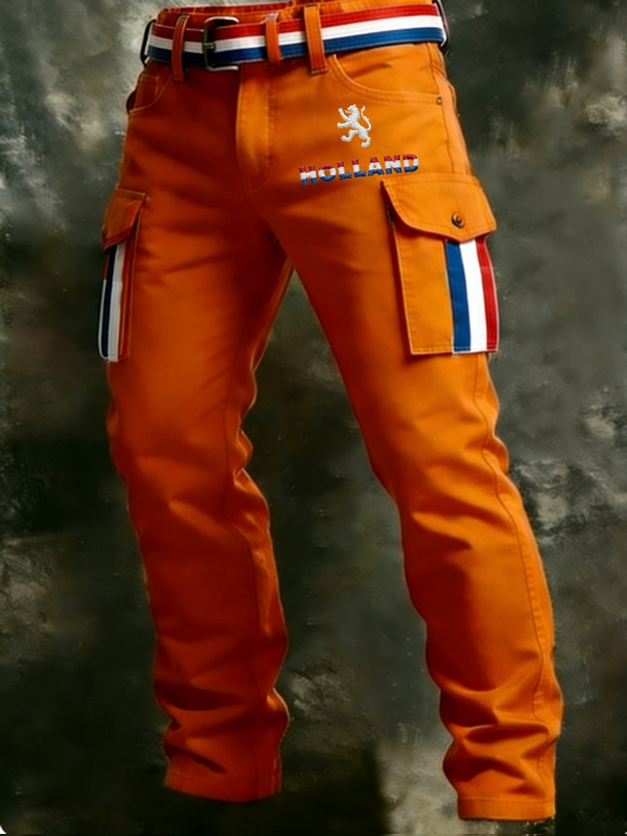 Koningsdag vrijetijdsbroek voor heren