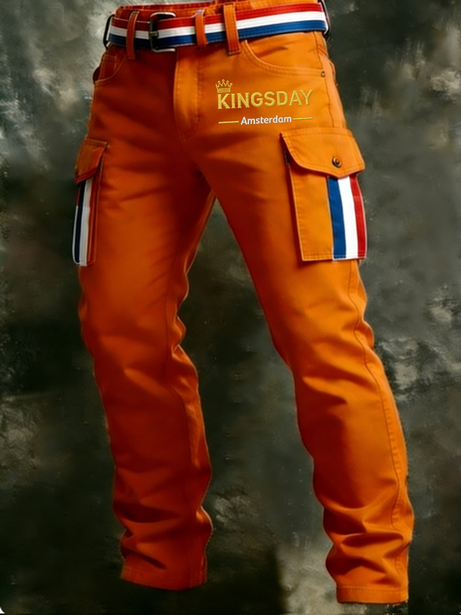 Koningsdag vrijetijdsbroek voor heren