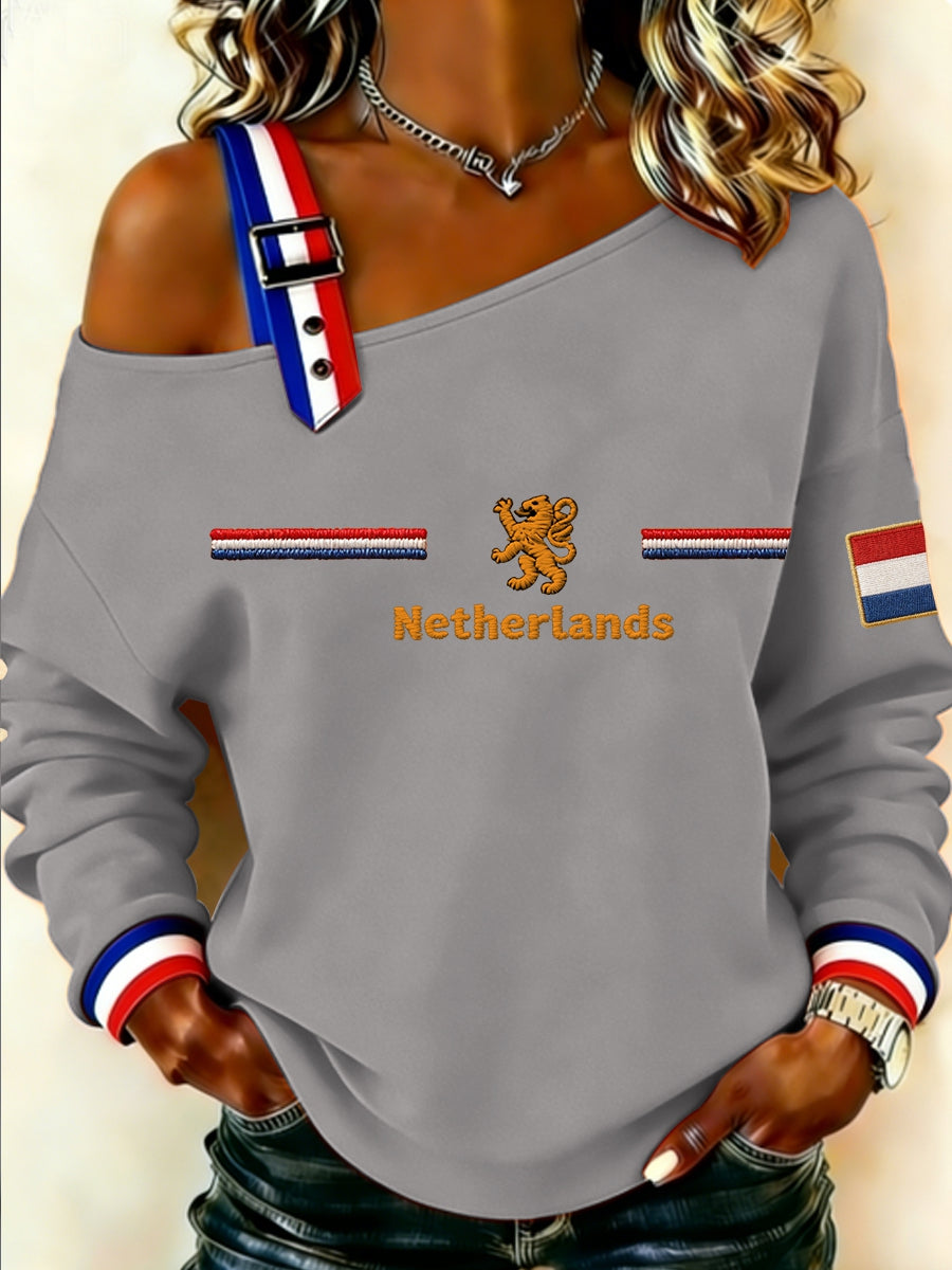 Dames Koningsdag-sweatshirt