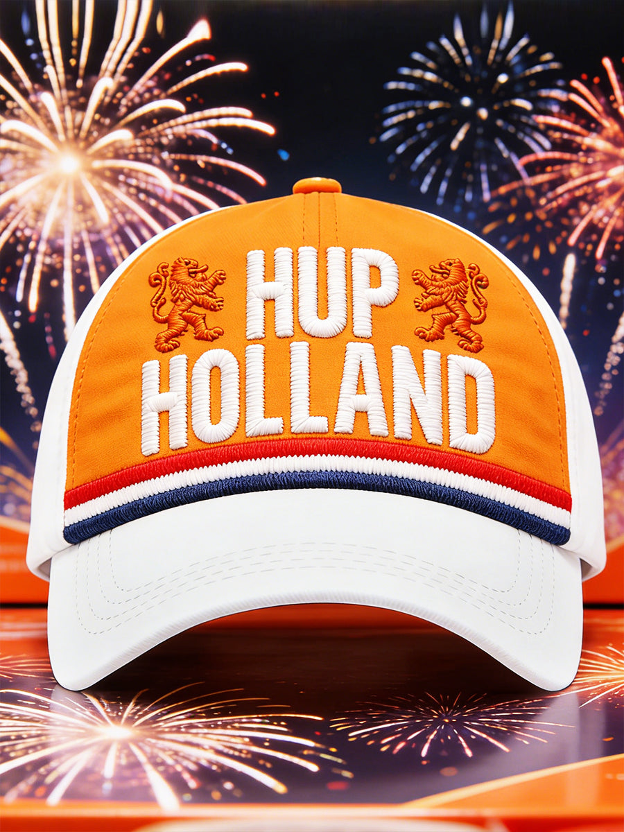 Nederlandse Vlag Patch-Gedrukte Casual Hoed