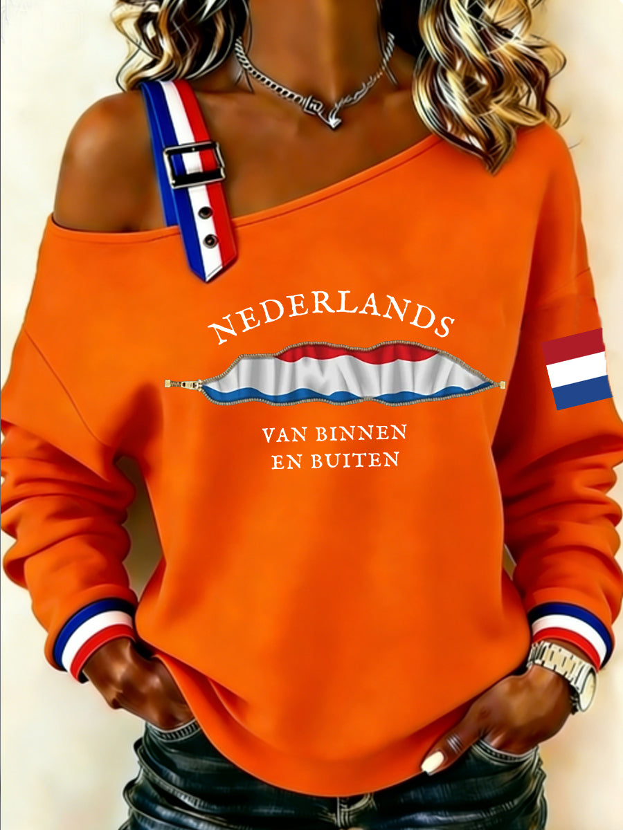 Koningsdag sweatshirt voor dames