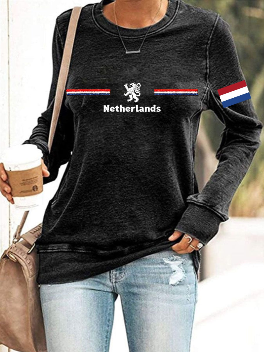 Dames Koningsdag-sweatshirt