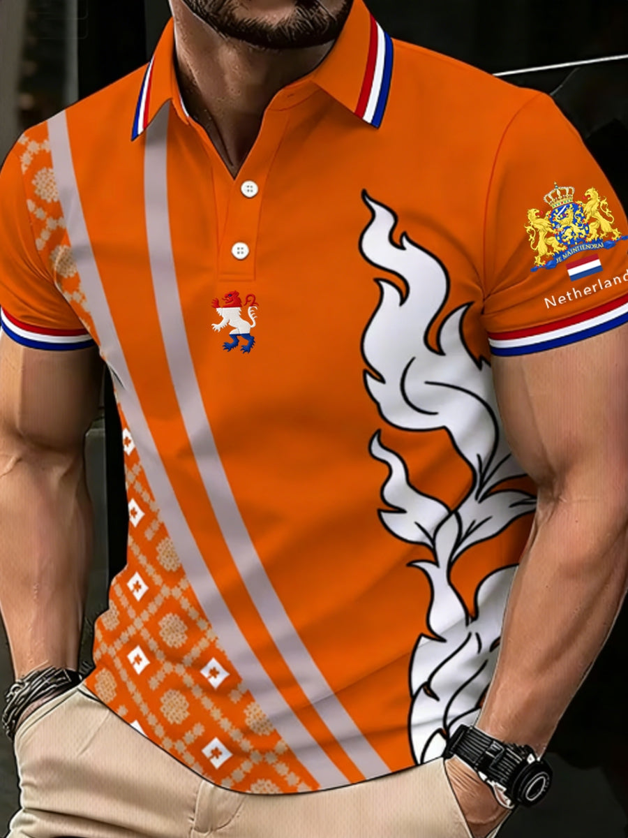 Koningsdag poloshirt voor heren