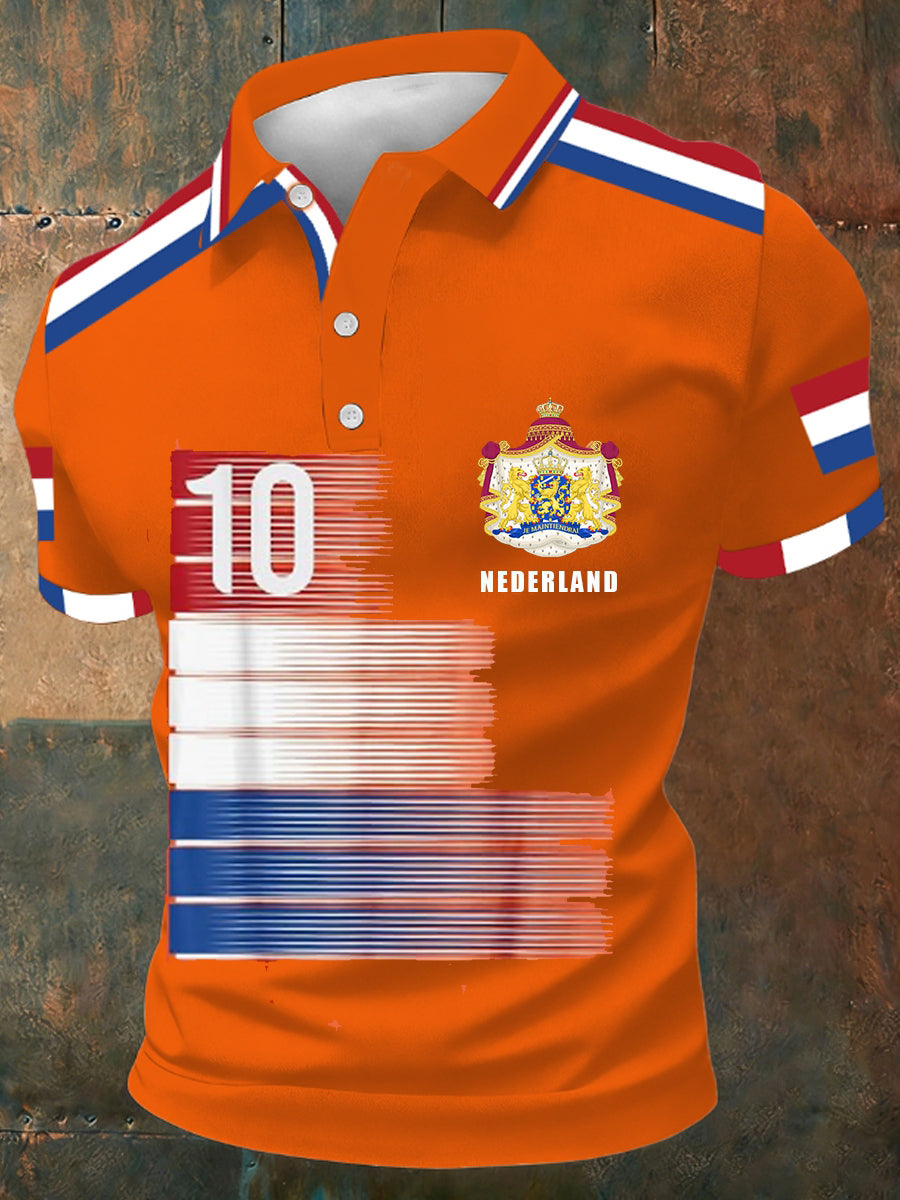 Koningsdag poloshirt voor heren