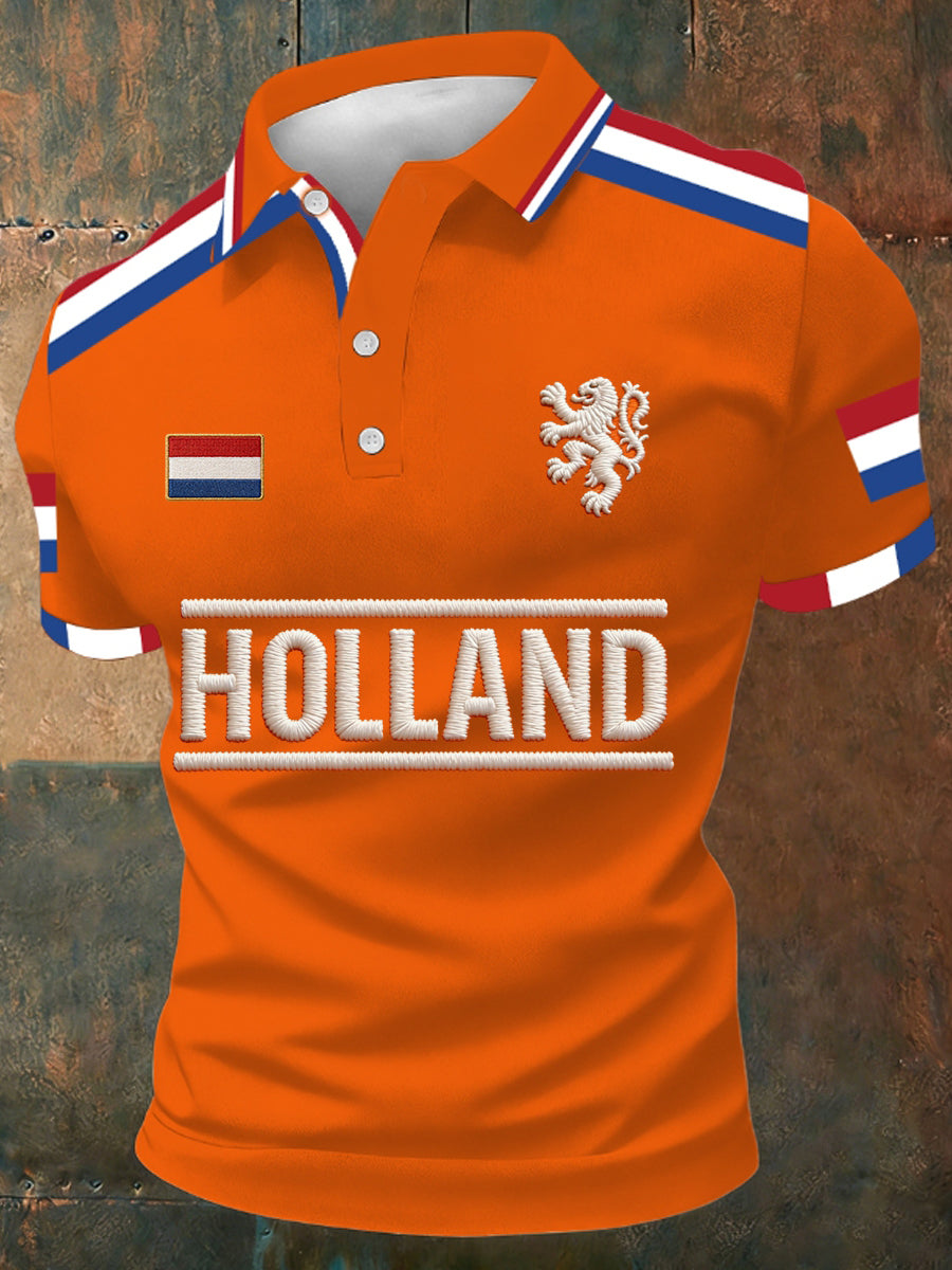 Koningsdag poloshirt voor heren