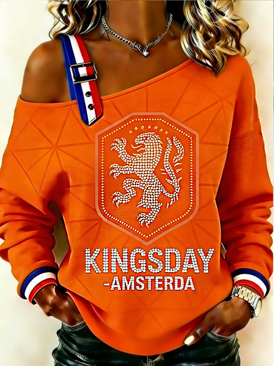 Koningsdag sweatshirt voor dames