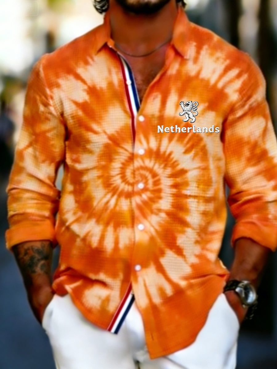 Heren Koningsdag Wafelshirt