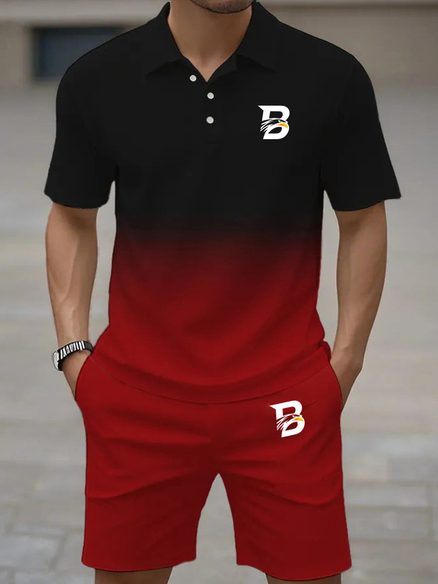 Casual zakelijke korte mouwen pak voor heren