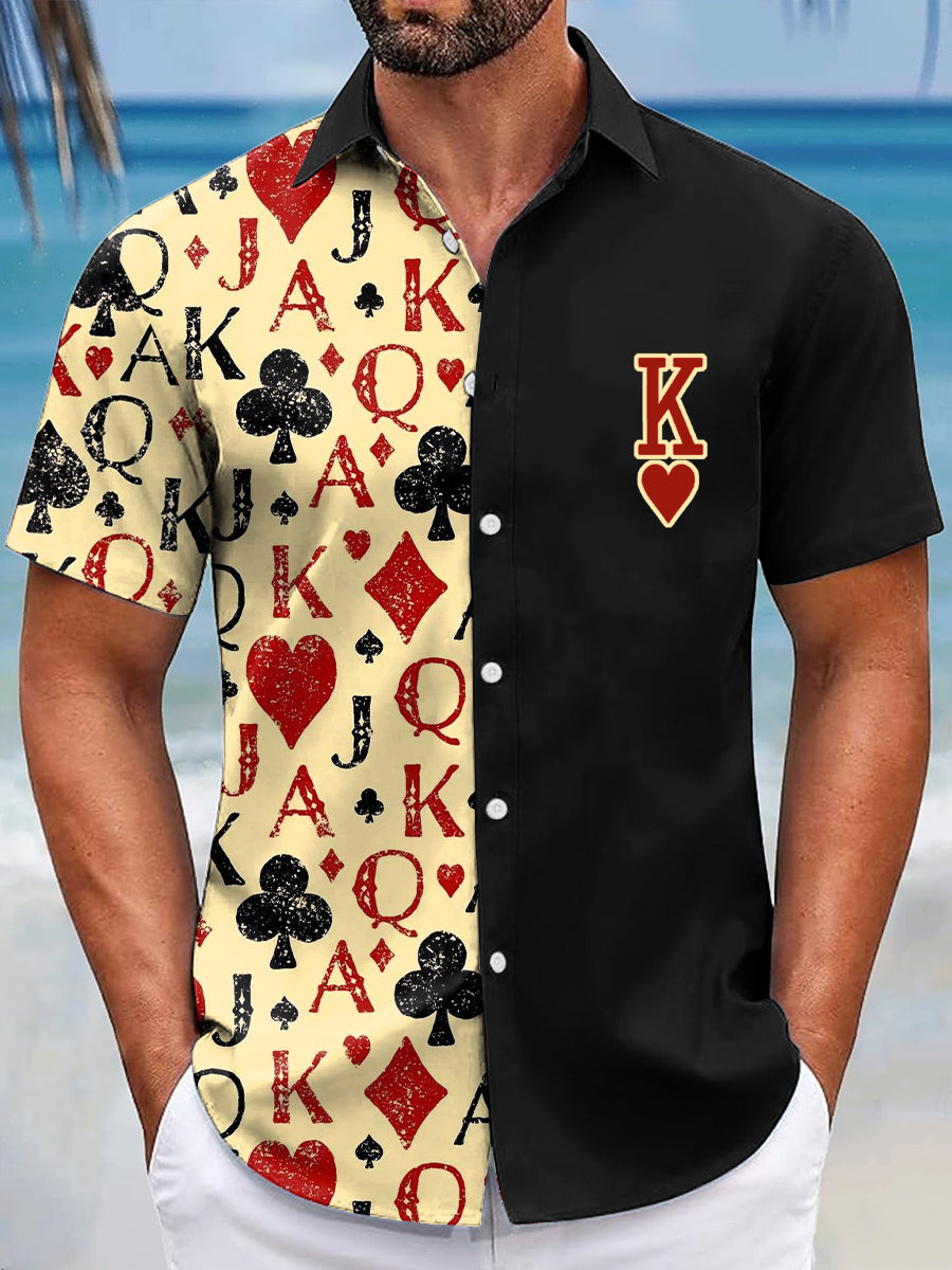 King of Hearts-shirts in resortstijl voor heren