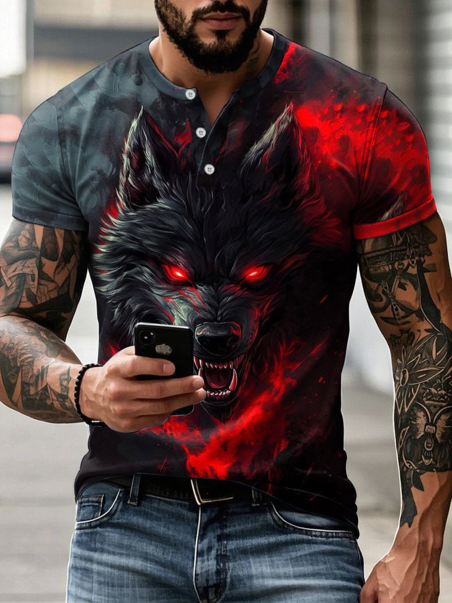 Wolf T-shirt voor heren