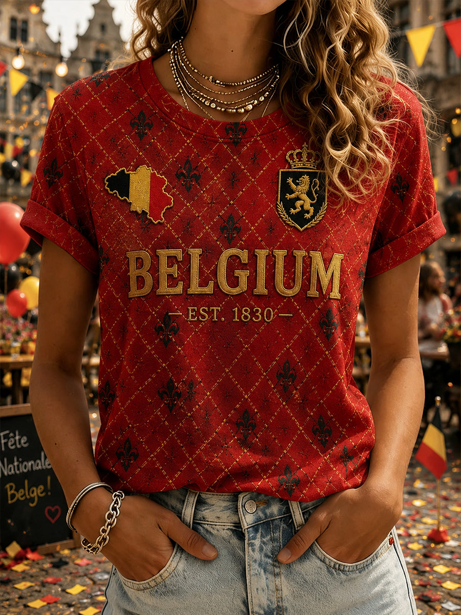 T-shirt met korte mouwen, thema Nationale Dag van de Vrouw