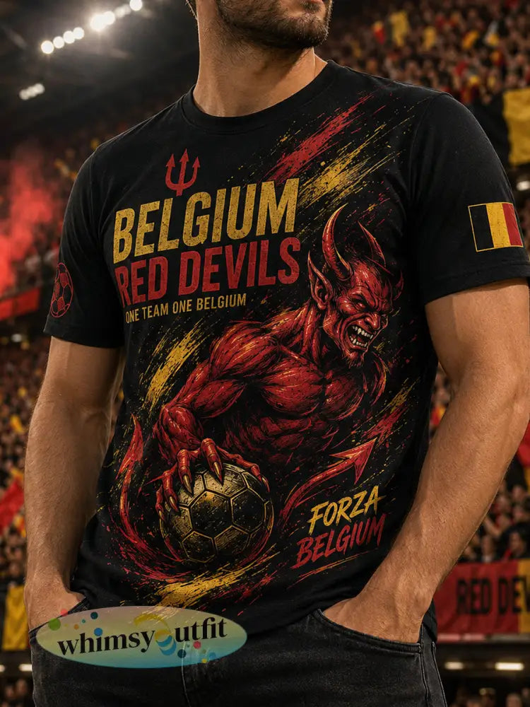 T-shirt met korte mouwen en voetbalprint voor heren - A / S